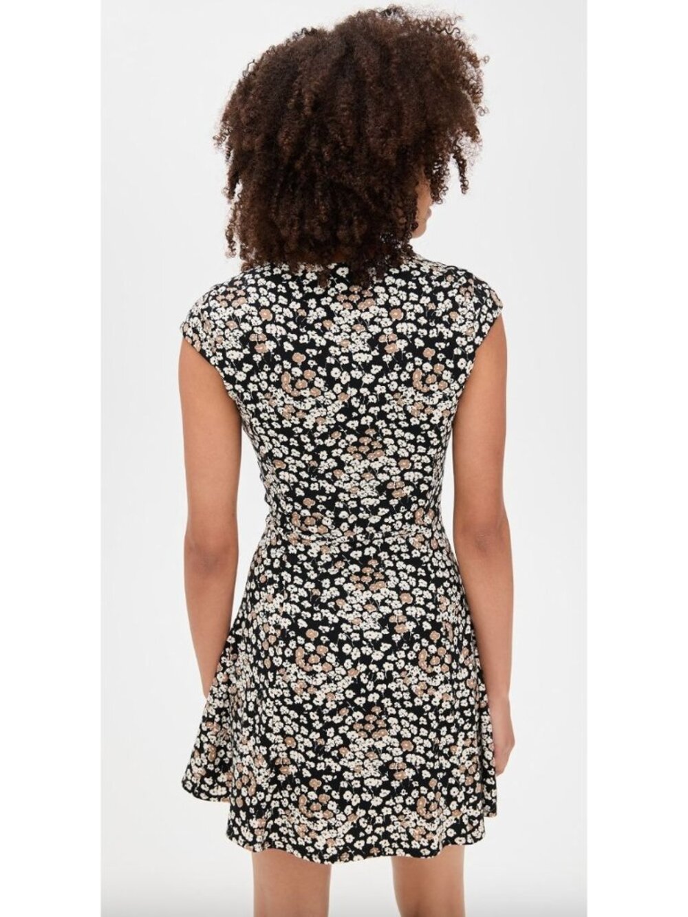 Reformation Yves Knit Floral Mini Dress Size Medium 90s Y2K - Picture 4 of 6